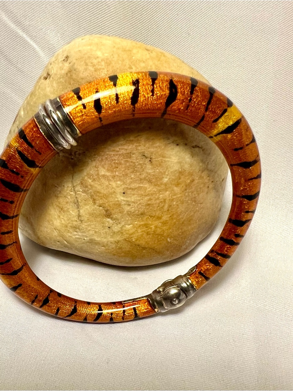 Bengal Tiger Enamel Bracelet Milor 925 Italy